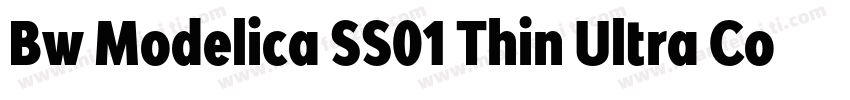 Bw Modelica SS01 Thin Ultra Condens字体转换